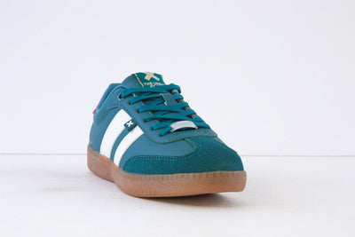 XTI - 143485 FLAT LACED FASHION TRAINER - GREEN