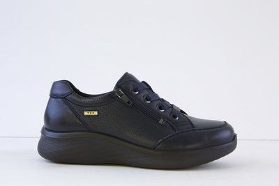 G COMFORT - P-811L LACED COMFORT SHOE - NAVY LEATHER