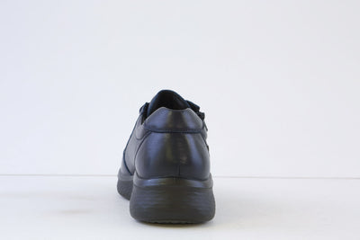 G COMFORT - P-811L LACED COMFORT SHOE - NAVY LEATHER