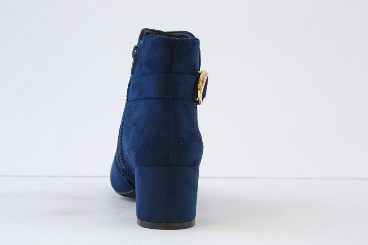 MILLIE & CO - DEBBLE LOW HEEL BOOT - NAVY SUEDE