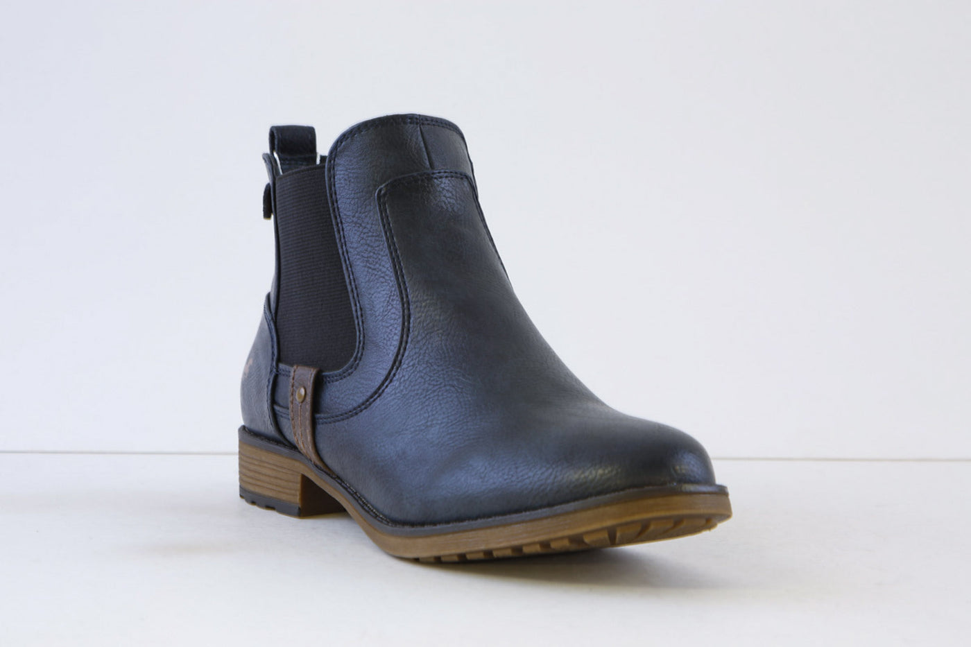 MUSTANG - 1265522/820 FLAT ANKLE BOOT - NAVY