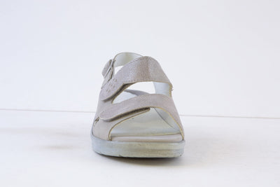 WALDLAUFER - 811004 324 MERLE-COMFORT SANDAL (M FIT) - GREY/SILVER