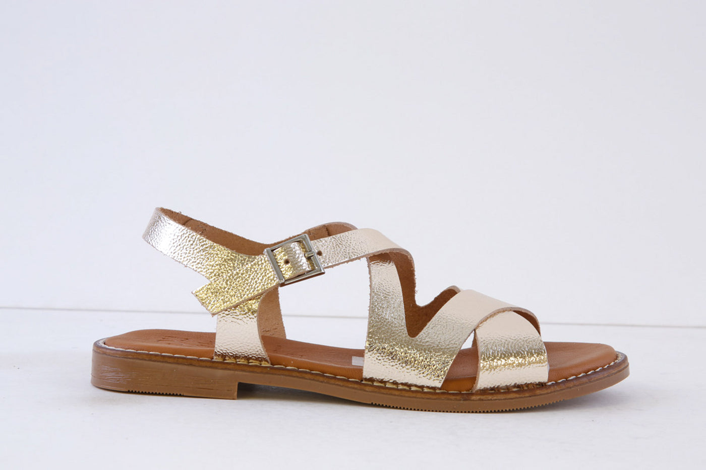 OH MY SANDALS 5572 FLAT SANDAL GOLD – Victor Dwyer Ladies