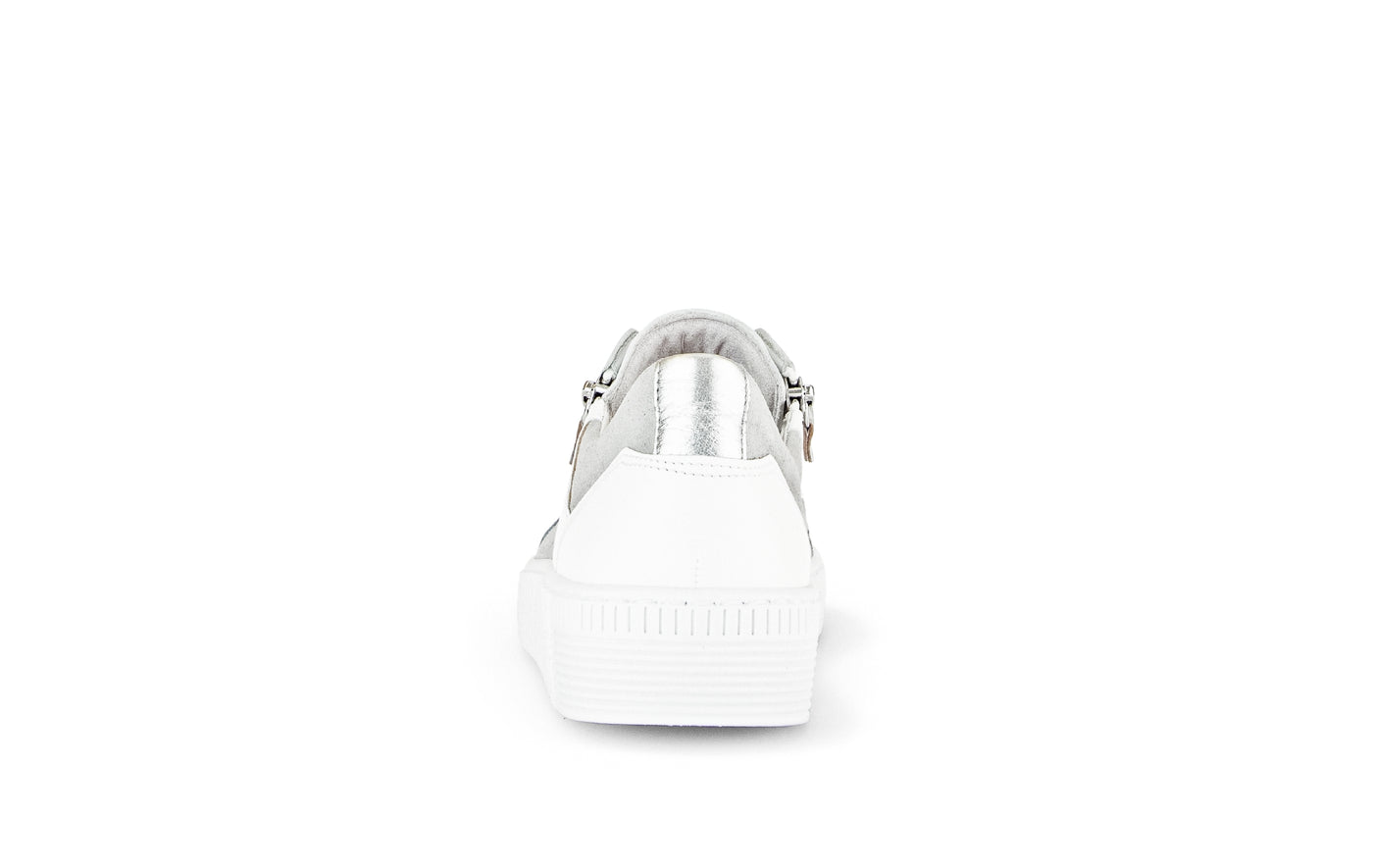 GABOR - 43.330.29 LACED/ZIP FASHION SHOE - WHITE/GREY