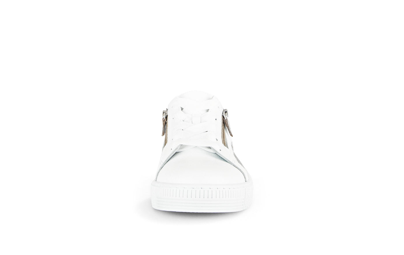 GABOR - 43.330.29 LACED/ZIP FASHION SHOE - WHITE/GREY