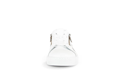 GABOR - 43.330.29 LACED/ZIP FASHION SHOE - WHITE/GREY