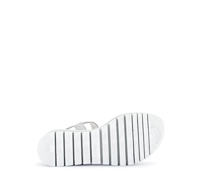 GABOR - 44.624.19 MEDIUM WEDGE SANDAL - LIGHT GREY SUEDE