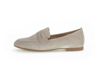 GABOR - 45.213.12 FLAT LOAFER - BEIGE SUEDE