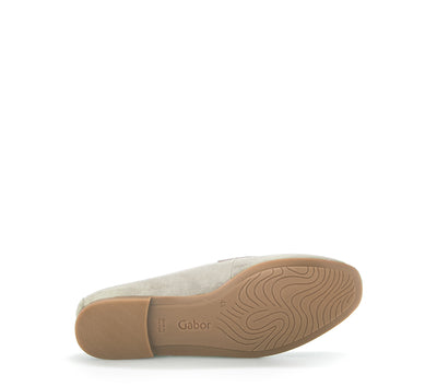 GABOR - 45.213.12 FLAT LOAFER - BEIGE SUEDE