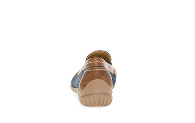 GABOR - 46.090.46 FLAT LOAFER - NAVY/TAN