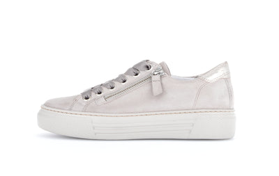 GABOR - 46.465.12 LACED FASHION SHOE WITH ZIP - BEIGE