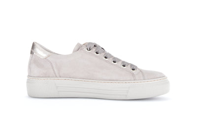 GABOR - 46.465.12 LACED FASHION SHOE WITH ZIP - BEIGE
