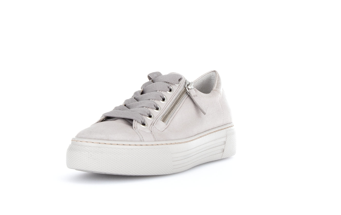 GABOR - 46.465.12 LACED FASHION SHOE WITH ZIP - BEIGE
