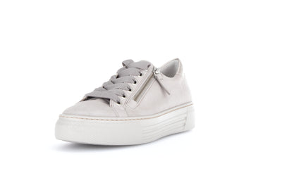GABOR - 46.465.12 LACED FASHION SHOE WITH ZIP - BEIGE