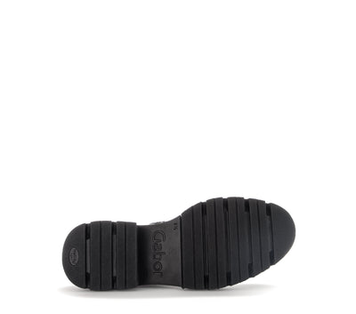 GABOR - 51.850.27 CHUNKY ZIP ANKLE BOOT - BLACK LEATHER