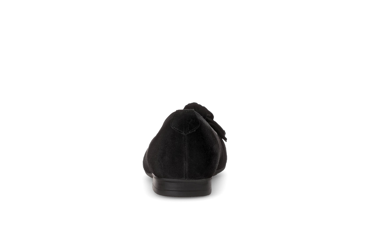 GABOR - 52.462.47 FLAT POMP - BLACK SUEDE