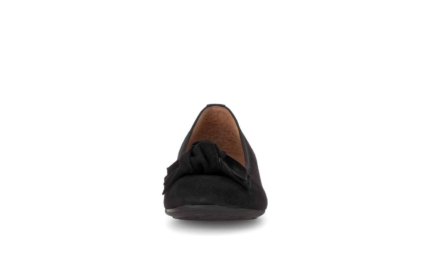 GABOR - 52.462.47 FLAT POMP - BLACK SUEDE