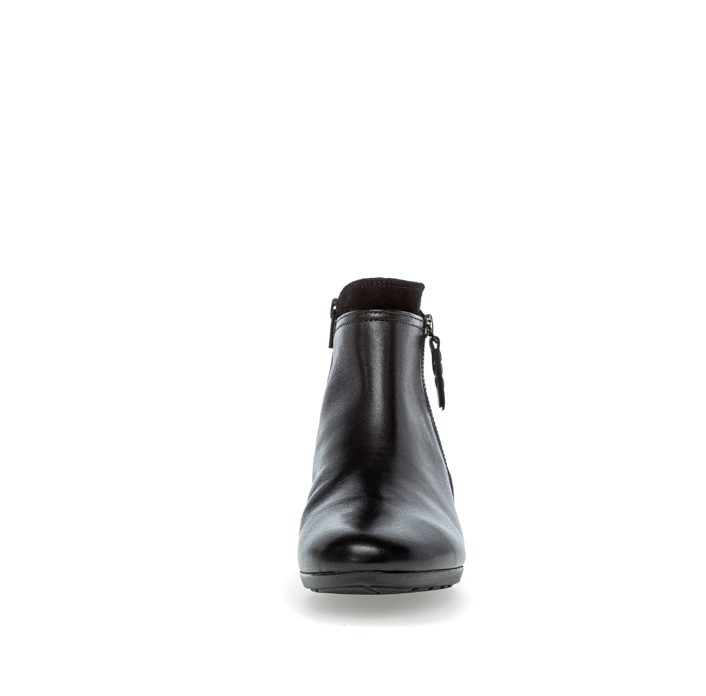 GABOR - 52.718.57 FLAT ANKLE BOOT (H FIT) - BLACK LEATHER