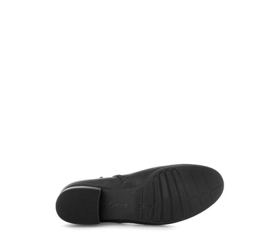 GABOR - 52.718.57 FLAT ANKLE BOOT (H FIT) - BLACK LEATHER