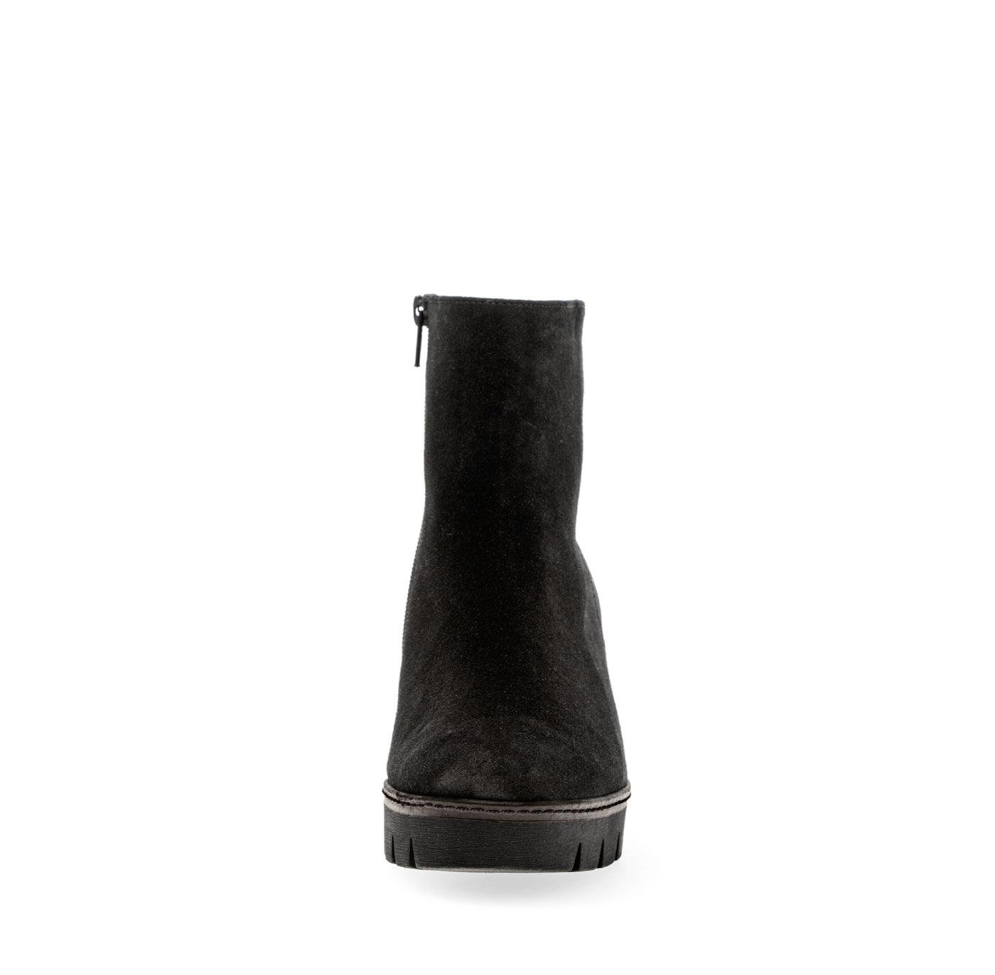 GABOR - 54.780.17 MEDIUM WEDGE ANKLE BOOT - BLACK SUEDE
