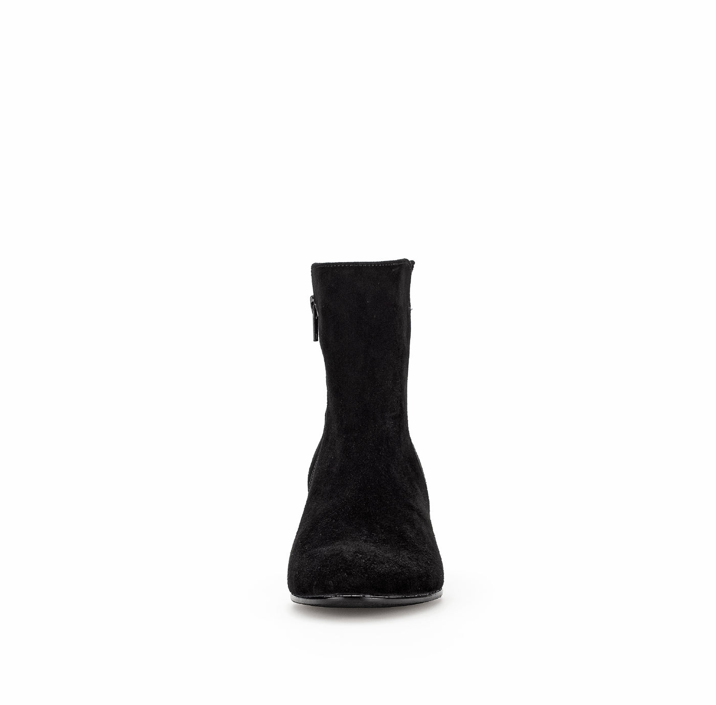 GABOR - 55.680.17 LOW BLOCK HEEL ANKLE BOOT - BLACK SUEDE
