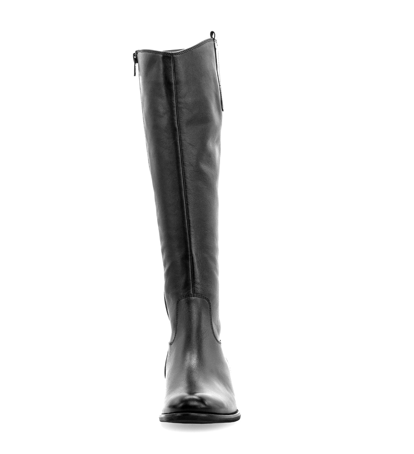GABOR - 71.648.27 LOW HEEL LONG BOOT - BLACK LEATHER