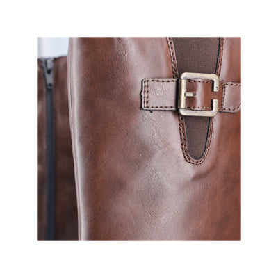 Rieker Low Heel Cosy-Lined Chunky Brown Boot - Model 72694-25