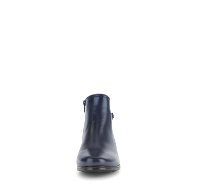 GABOR - 72.827.56 MEDIUM HEEL ANKLE BOOT - NAVY LEATHER