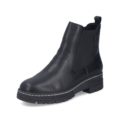 RIEKER - 73892-00 CHUNKY CHELSEA BOOT WITH ZIP - BLACK