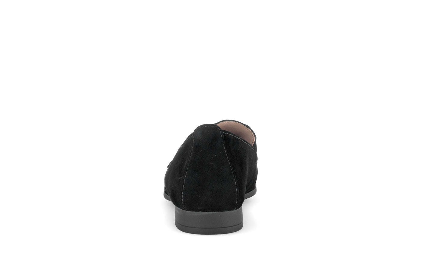 Gabor 75.273.17 Black Suede Flat Loafers for Women