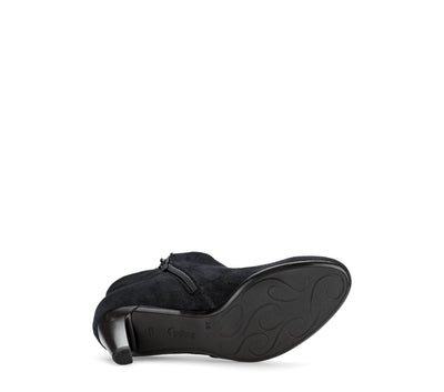 GABOR - 75.850.47 MEDIUM HEEL ANKLE BOOT - BLACK SUEDE