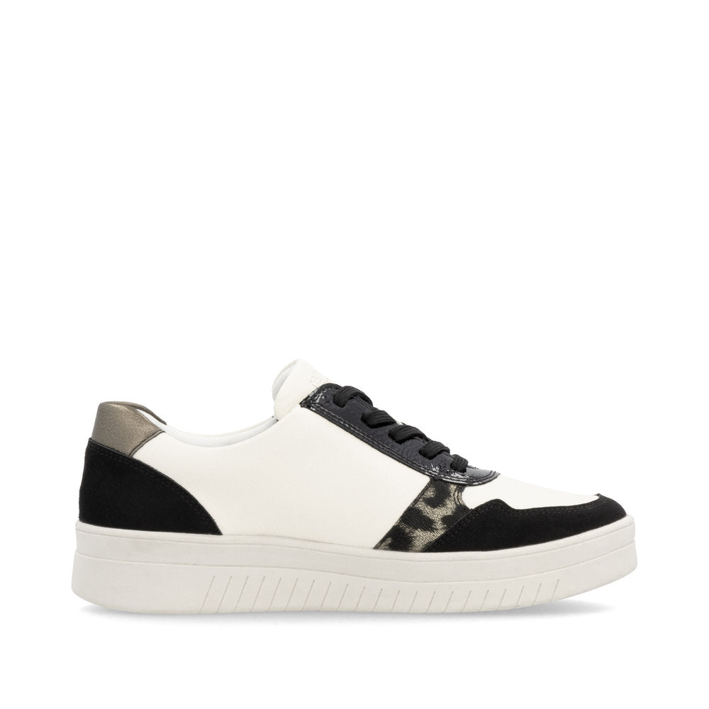 REMONTE - D0J04-60 LACED FASHION SHOE - BLACK/CREAM
