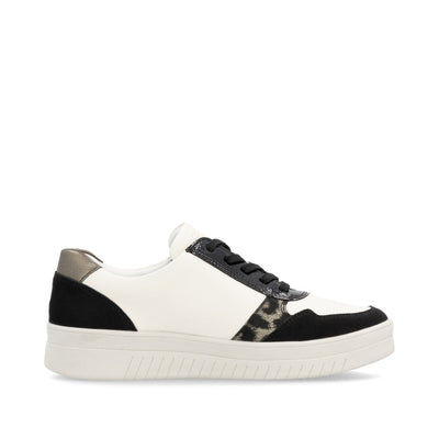 REMONTE - D0J04-60 LACED FASHION SHOE - BLACK/CREAM