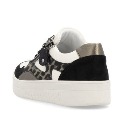 REMONTE - D0J04-60 LACED FASHION SHOE - BLACK/CREAM