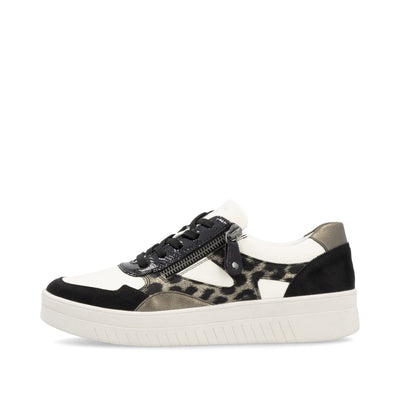 REMONTE - D0J04-60 LACED FASHION SHOE - BLACK/CREAM