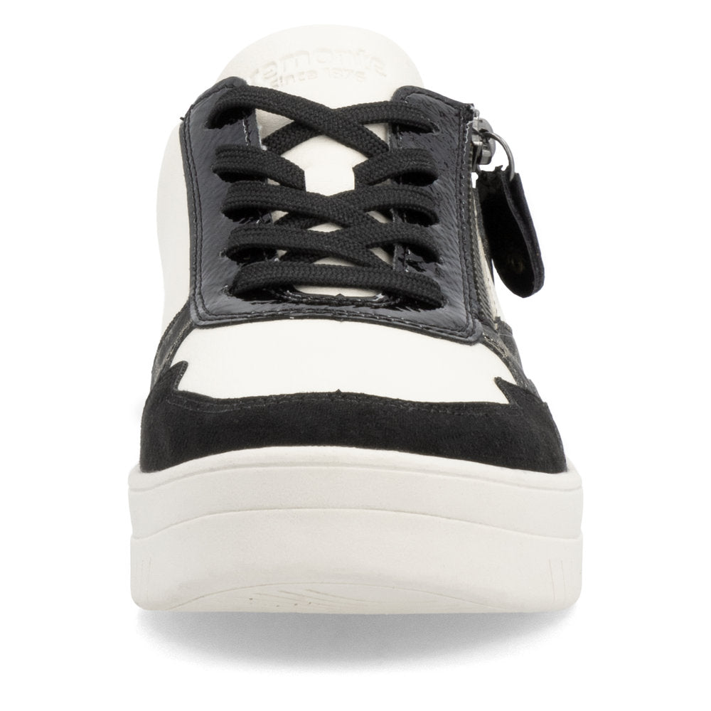 REMONTE - D0J04-60 LACED FASHION SHOE - BLACK/CREAM