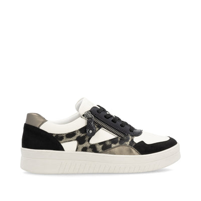 REMONTE - D0J04-60 LACED FASHION SHOE - BLACK/CREAM