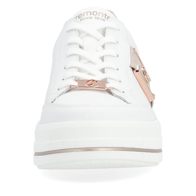 REMONTE - D1C02-80 LACED PLATFORM SHOE - WHITE COMBI