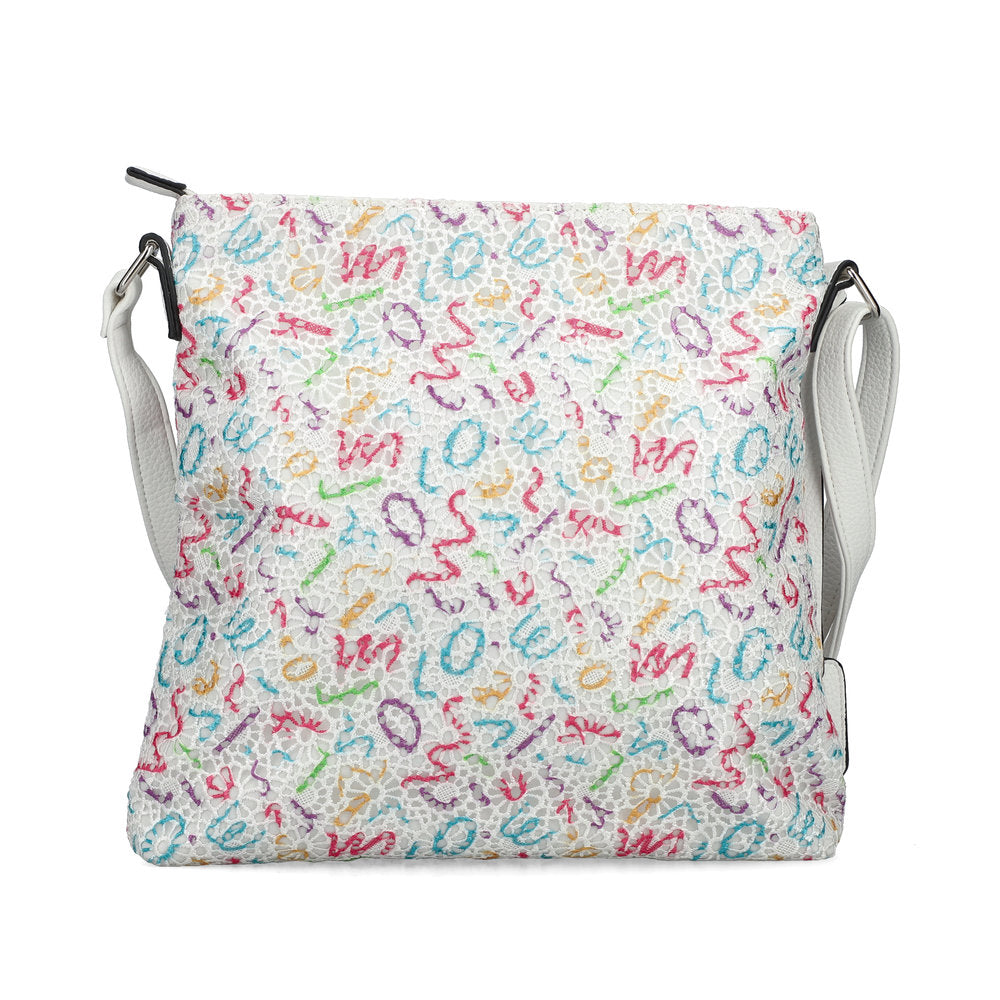 Rieker H1033-96 Crossbody Bag Stylish White Multi Color – Victor