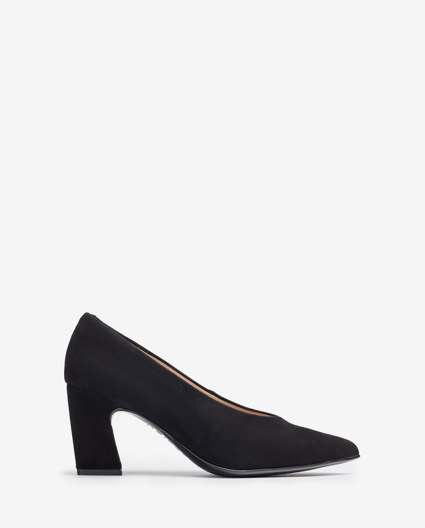 UNISA - KRAMP HIGH HEEL COURT SHOE - BLACK SUEDE