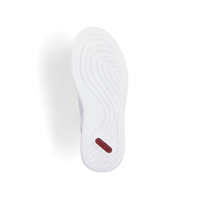 RIEKER - N5440-80 LACED FASHION SHOE - WHITE/GOLD