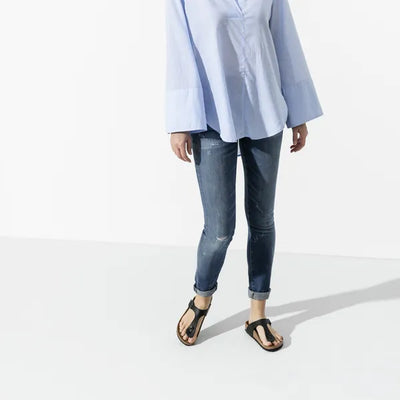 BIRKENSTOCK - GIZEH TOE-POST MULE - BLACK