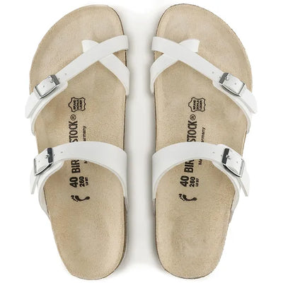 BIRKENSTOCK - MAYARI-TOE-POST MULE - WHITE
