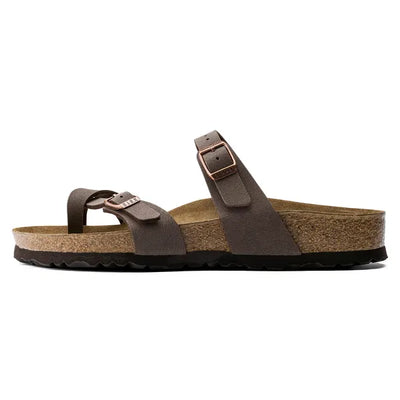 BIRKENSTOCK MAYARI - LDS TOE-LOOP MULE - BROWN NUB