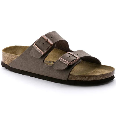 BIRKENSTOCK - ARIZONA LDS FLAT MULE - BROWN SUEDE