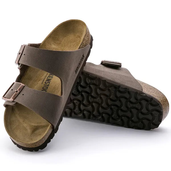 BIRKENSTOCK - ARIZONA LDS FLAT MULE - BROWN SUEDE