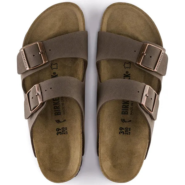 BIRKENSTOCK - ARIZONA LDS FLAT MULE - BROWN SUEDE