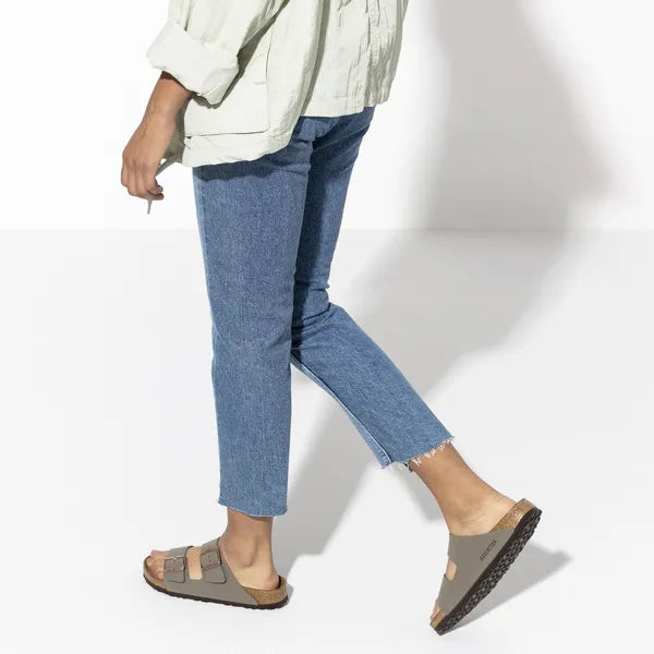 BIRKENSTOCK - ARIZONA LDS FLAT MULE - STONE