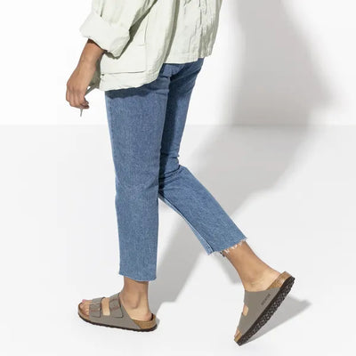 BIRKENSTOCK - ARIZONA LDS FLAT MULE - STONE