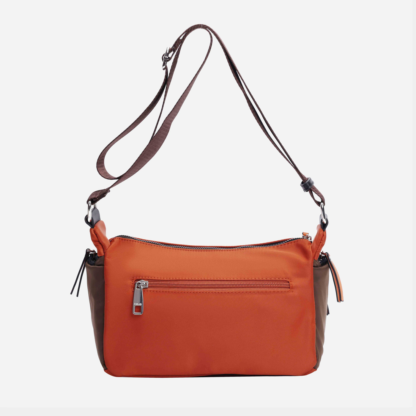 BINNARI - 20282 ESTEPONA CROSSBODY BAG - BEIGE/ORANGE MULTI